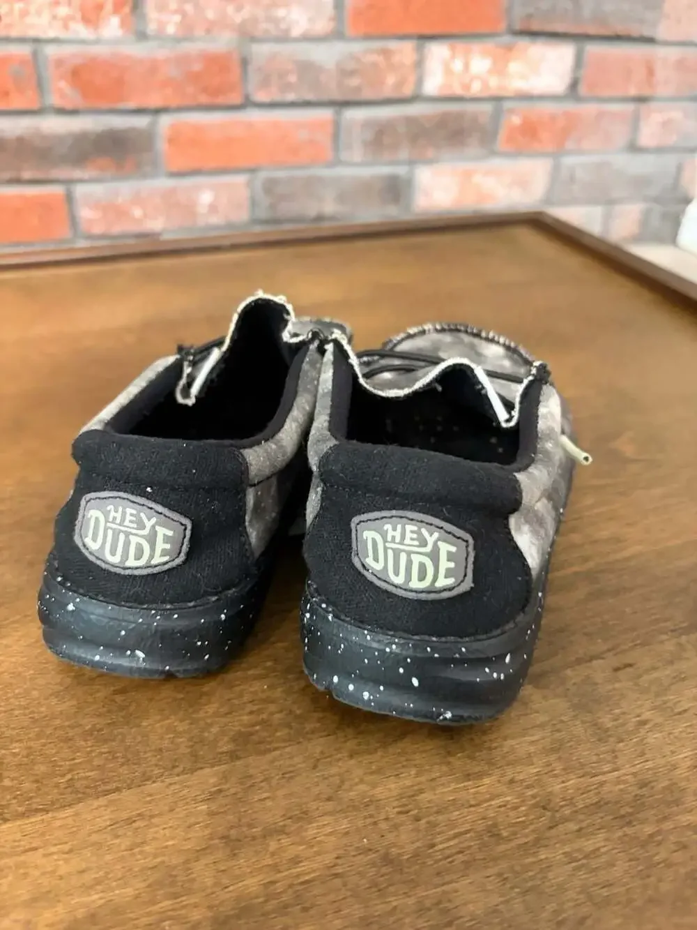 Hey Dude Wally Toddler Galaxy Black Multi Glow Slip On Shoes